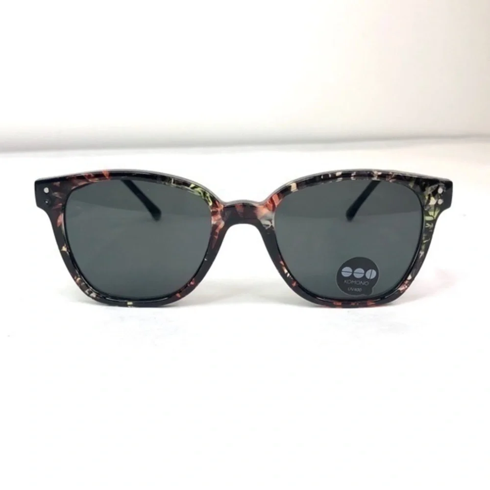 KOMONO Renee Fern Sunglasses (NEW)  black green